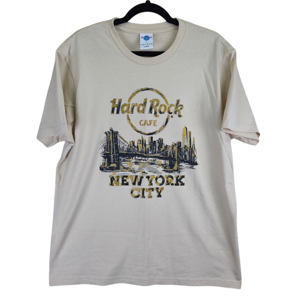 Hard Rock X PACSUN Mens T-Shirt Large New York City Big‎ Apple Streetwear Cafe